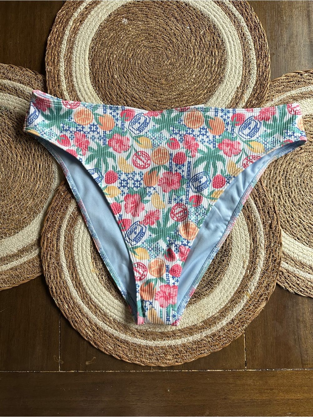 Hollister Curvy XL Floral Fruit Bikini Bottom NWT